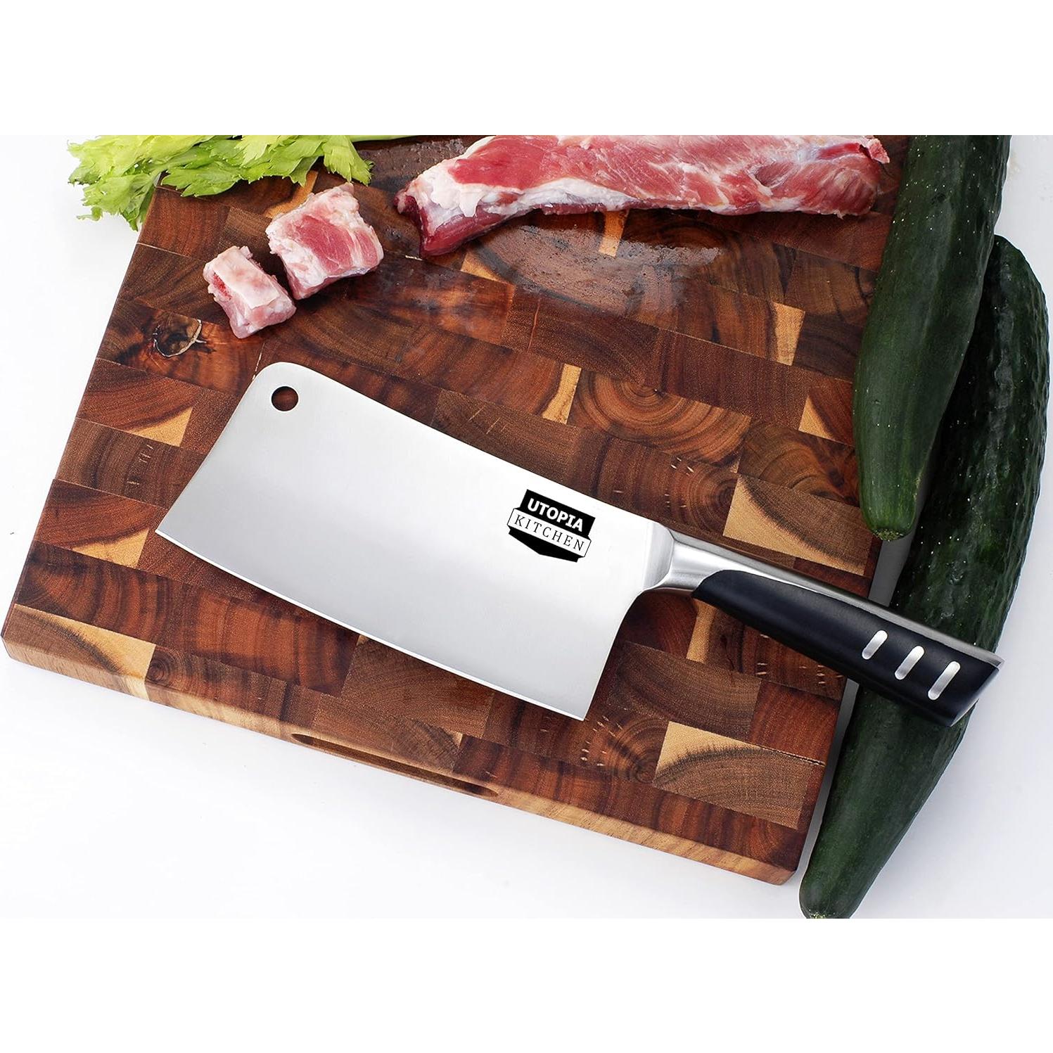 Cuchillo de Carnicero Utopia Kitchen 17,78 cm Acero Inoxidable