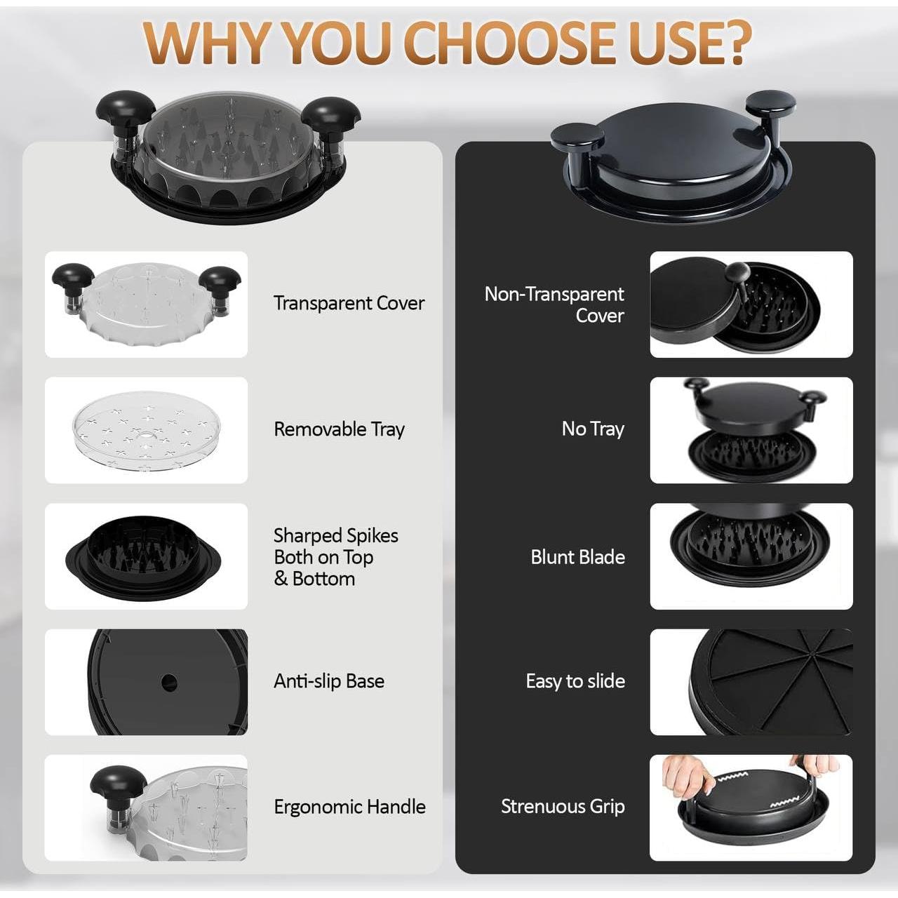 Desmenuzador de Pollo KitchPro Grande - Manual, Antideslizante