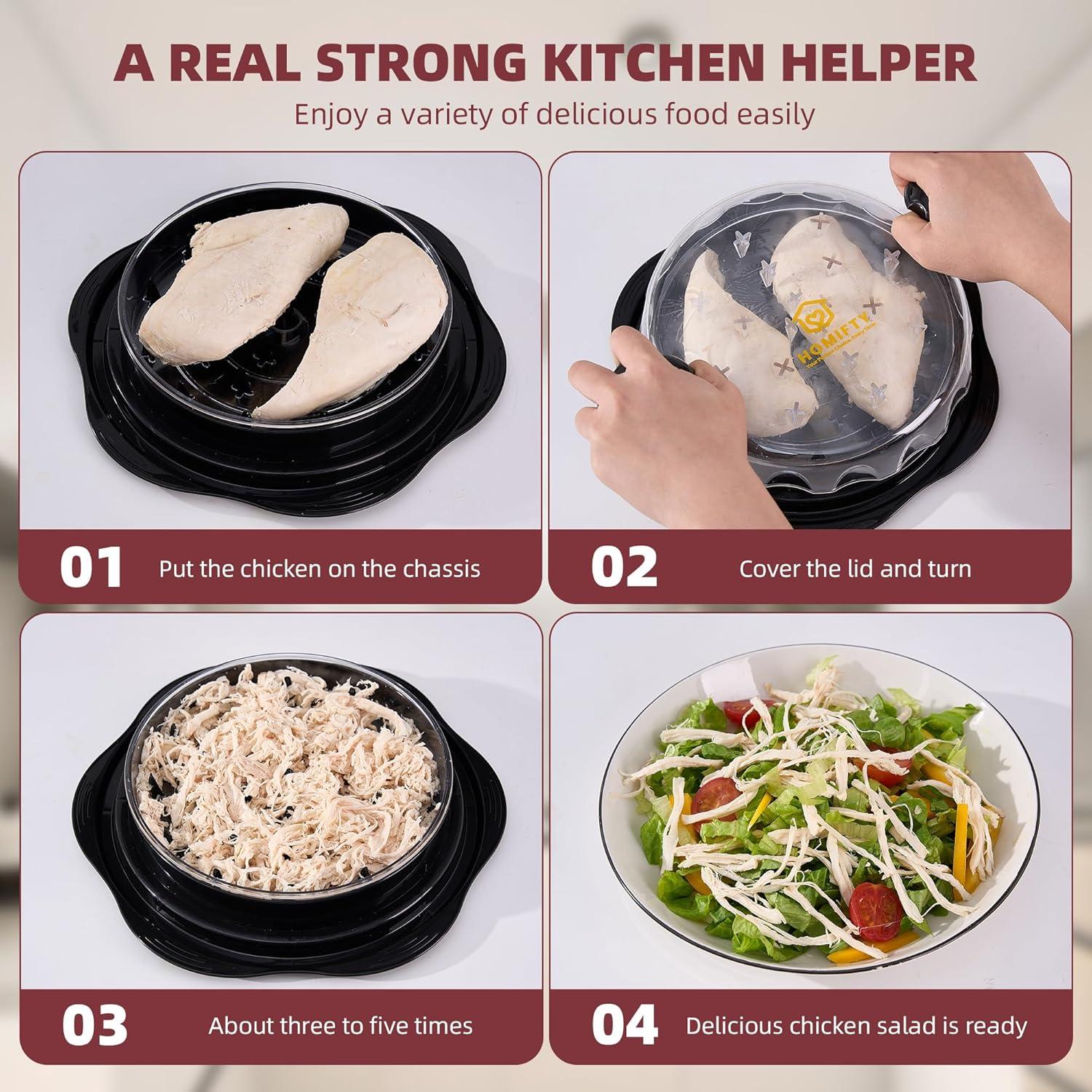 Desmenuzadora de Pollo HOMIFTY Grande 26.9 cm Antideslizante