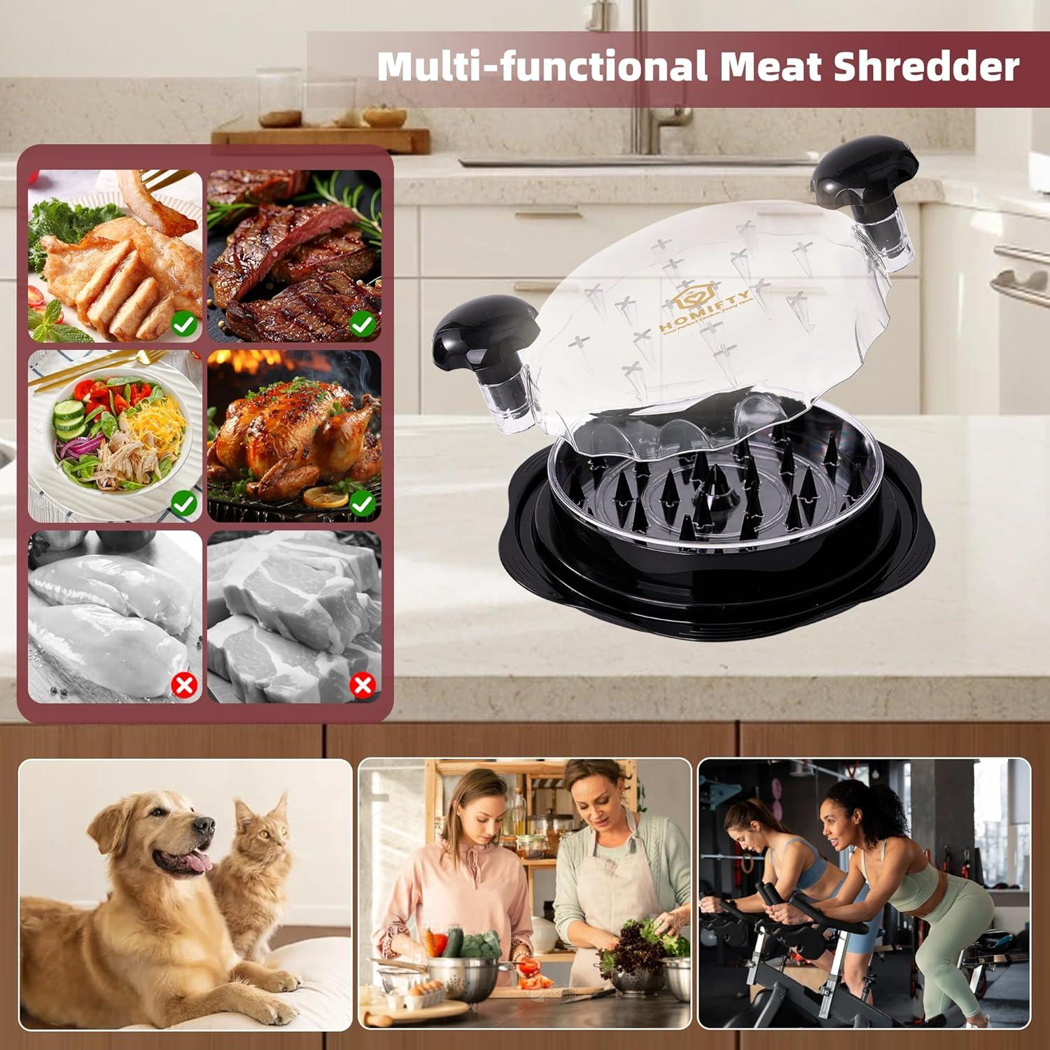 Desmenuzadora de Pollo HOMIFTY Grande 26.9 cm Antideslizante