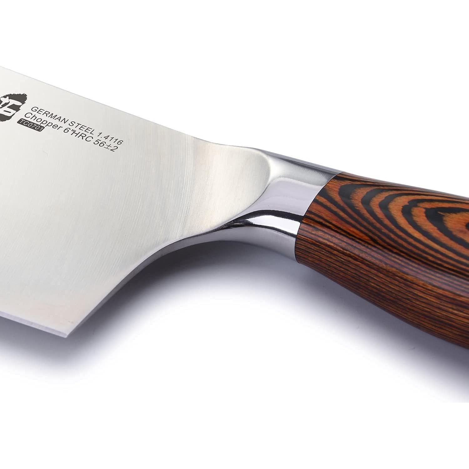 Cuchillo de Carnicero TUO 15,2 cm Acero Inoxidable Pakkawood