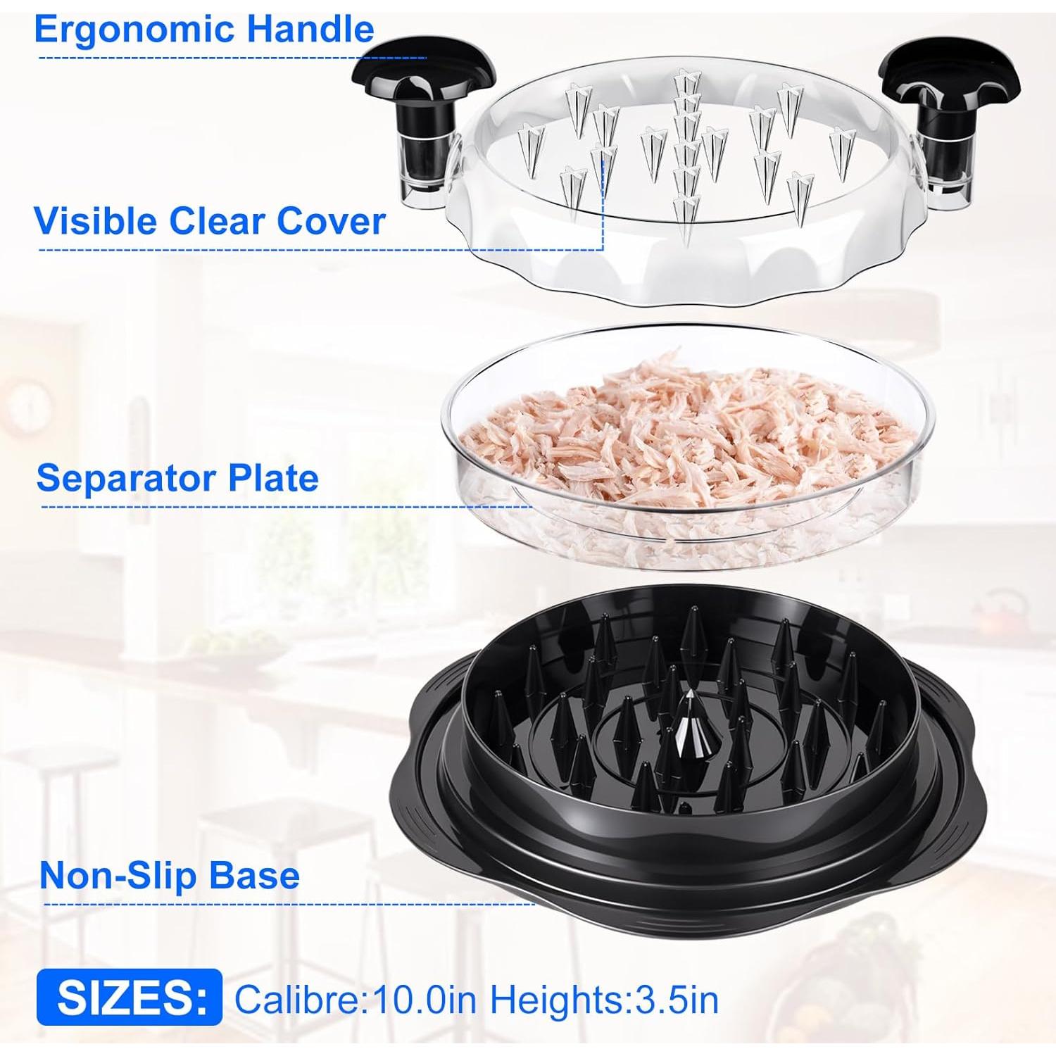 Desgarrador de Pollo Jopplim, Ergonomico, Antideslizante, 427g