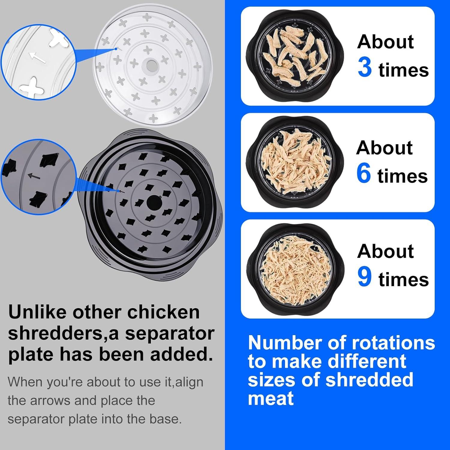 Desgarrador de Pollo Jopplim, Ergonomico, Antideslizante, 427g