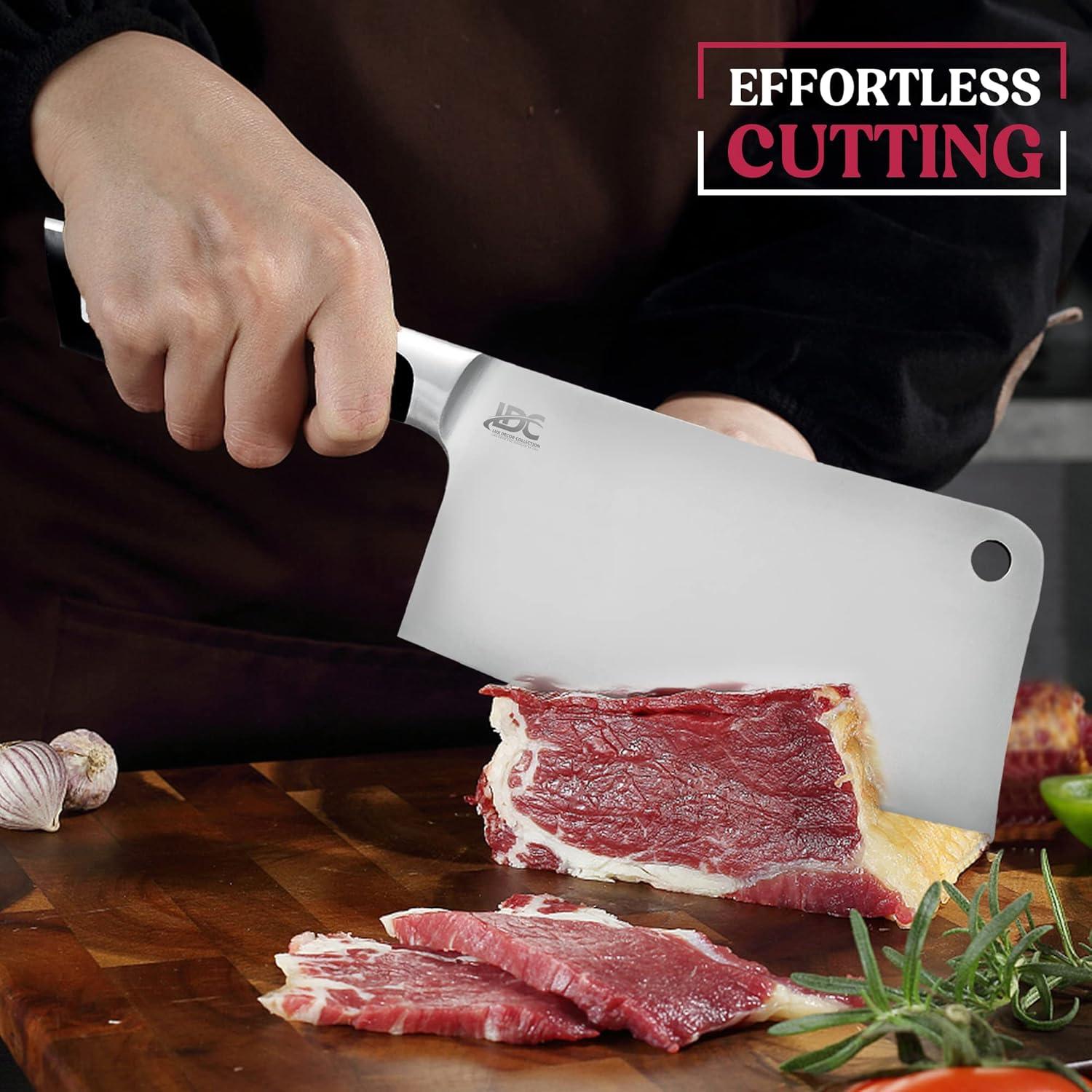 Cuchillo de Carnicero LDC 17,78 cm Acero Inoxidable Ultra Afilado