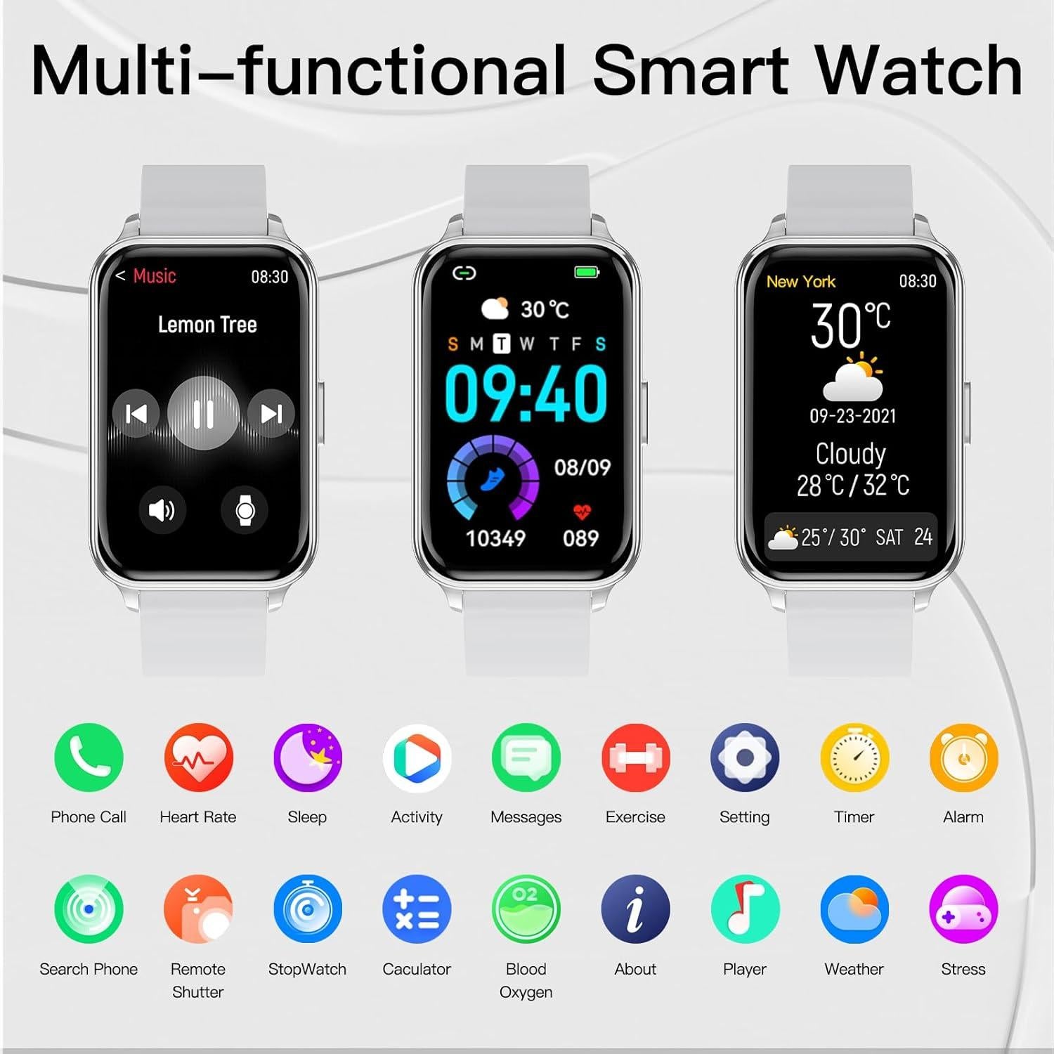 Reloj Inteligente Virozis P67 Fitness Tracker IP68 Salud