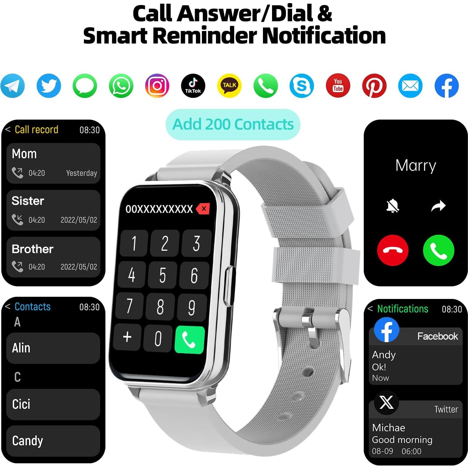 Reloj Inteligente Virozis P67 Fitness Tracker IP68 Salud