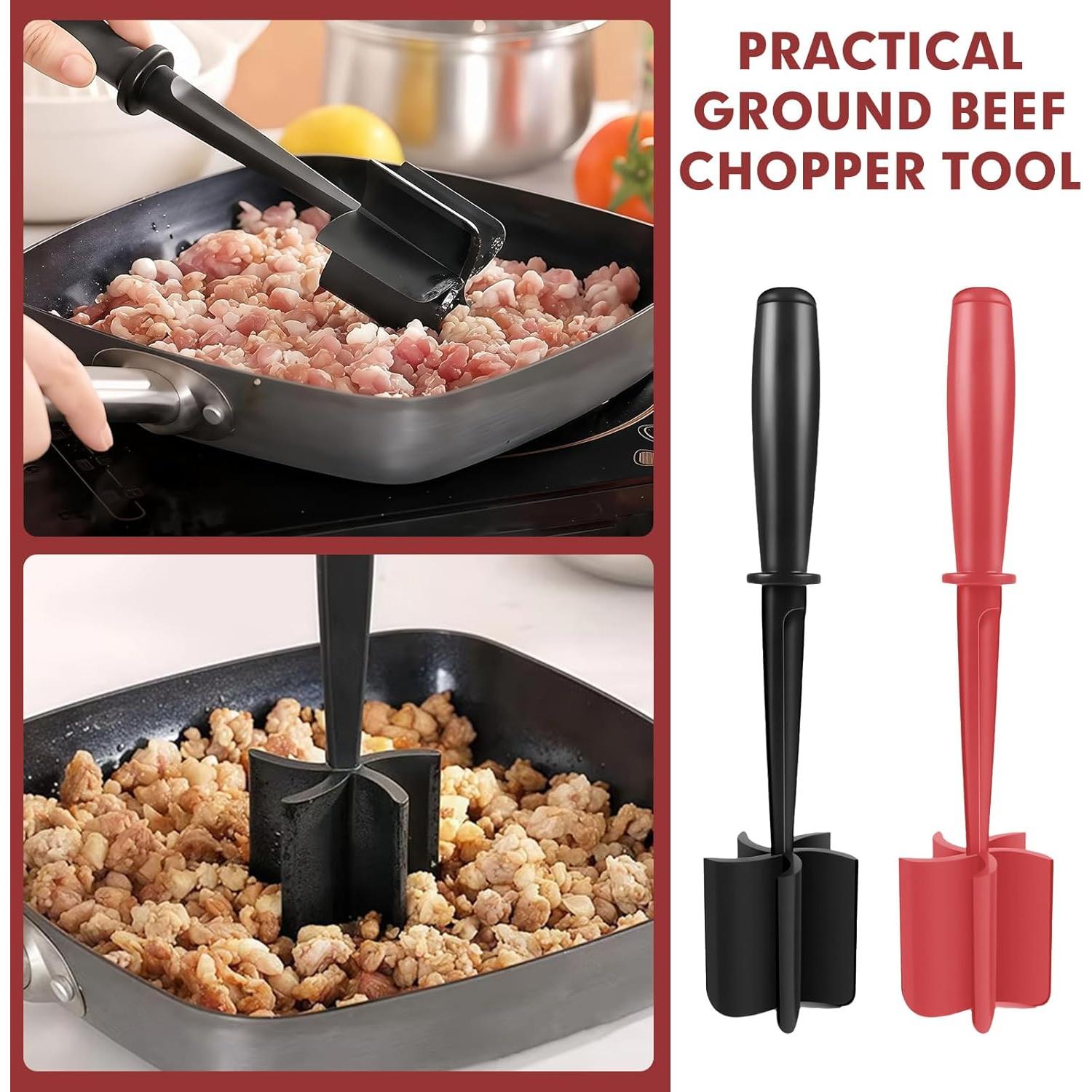 Picador de Carne de Silicona EoaMen 2 Piezas Resistente al Calor