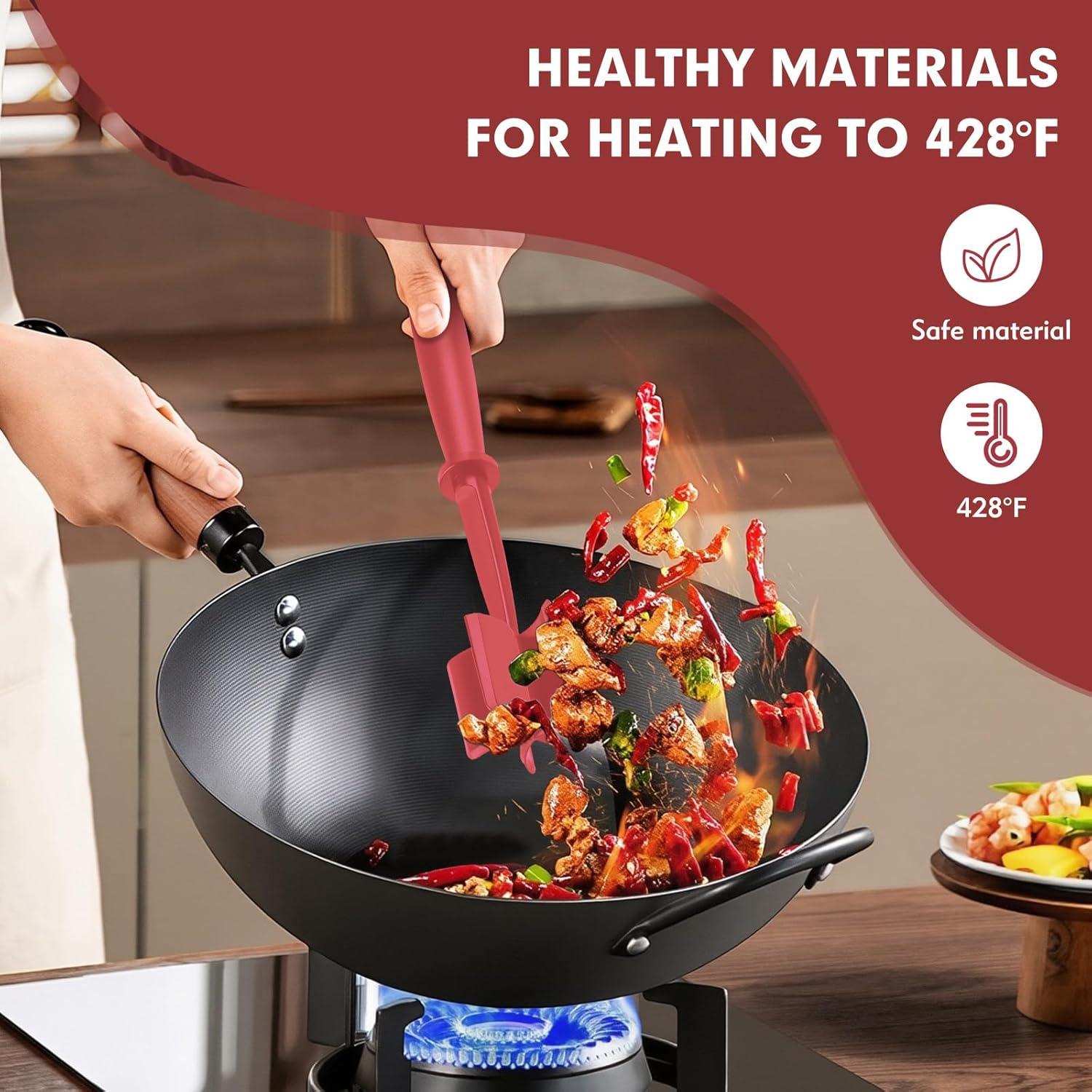 Picador de Carne de Silicona EoaMen 2 Piezas Resistente al Calor