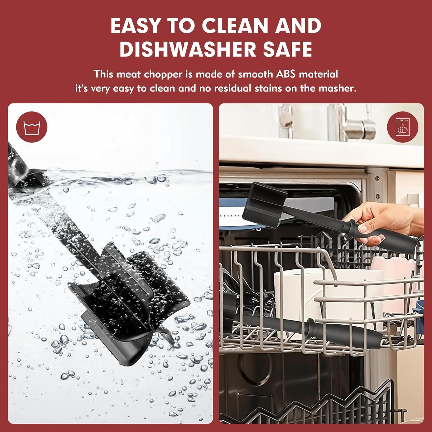 Picador de Carne de Silicona EoaMen 2 Piezas Resistente al Calor