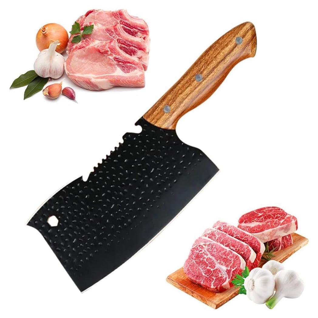 Cuchillo de Carnicero Forjado LIUZHANGYU 19 cm Acero Inox