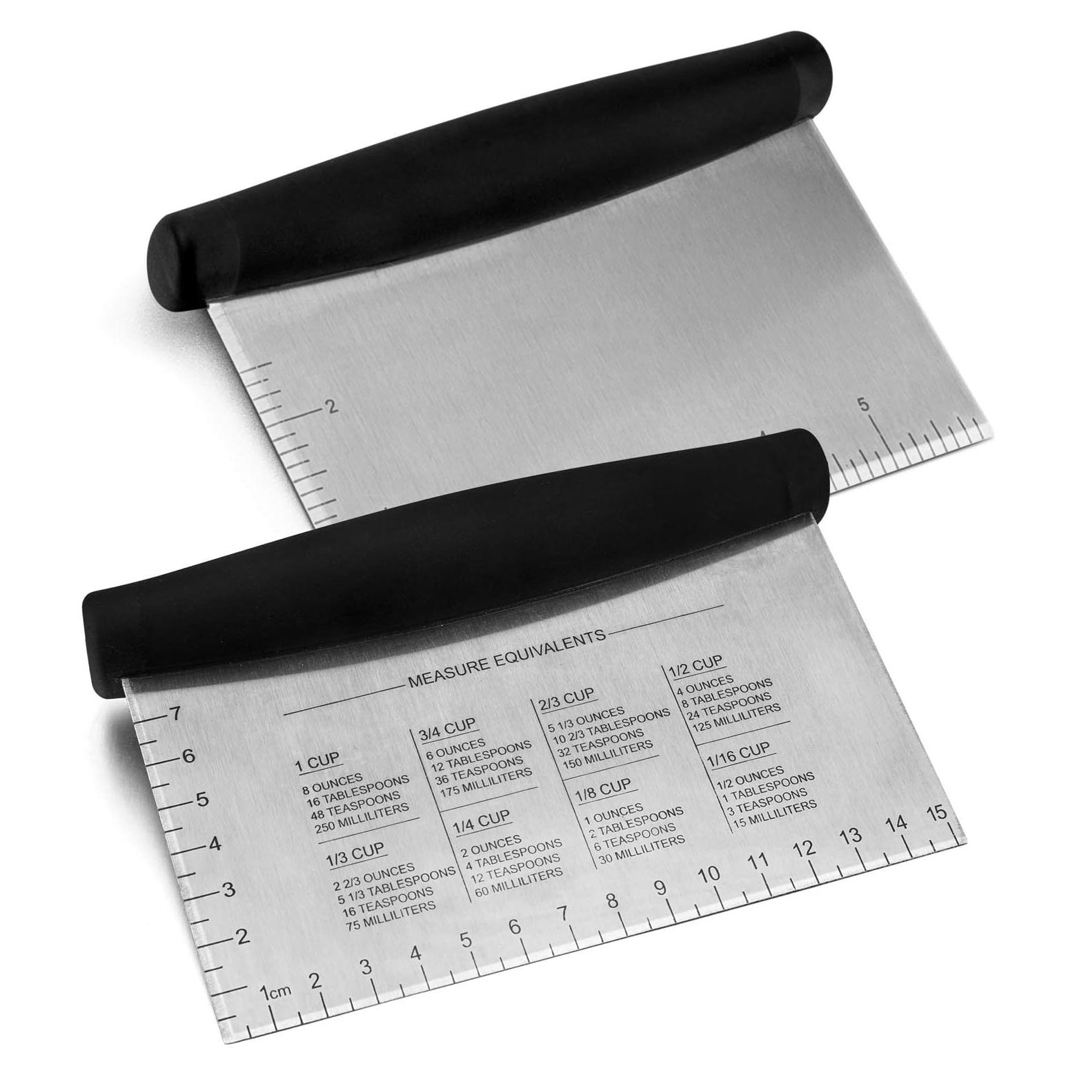 Raspador de Masa Acero Inoxidable HaSteeL Juego de 2