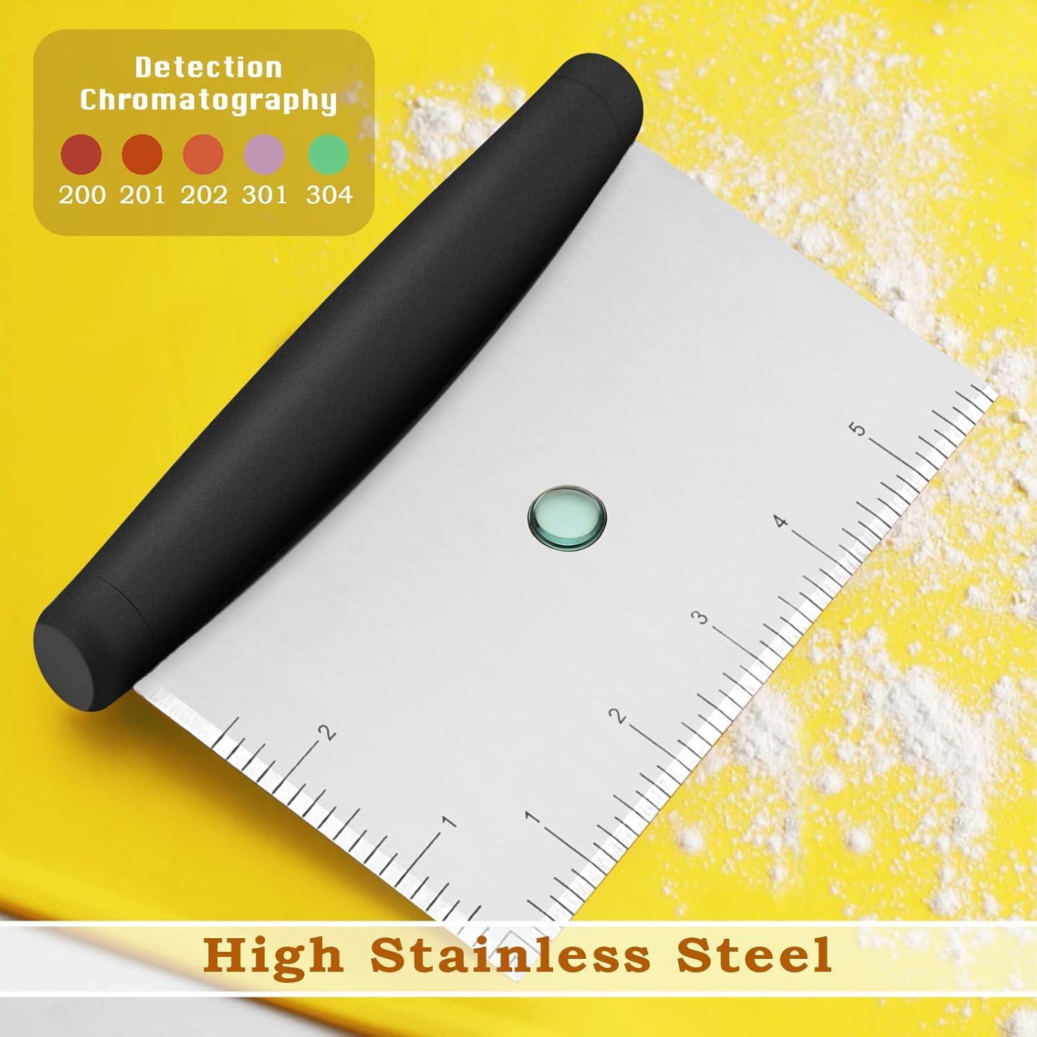 Raspador de Masa Acero Inoxidable HaSteeL Juego de 2