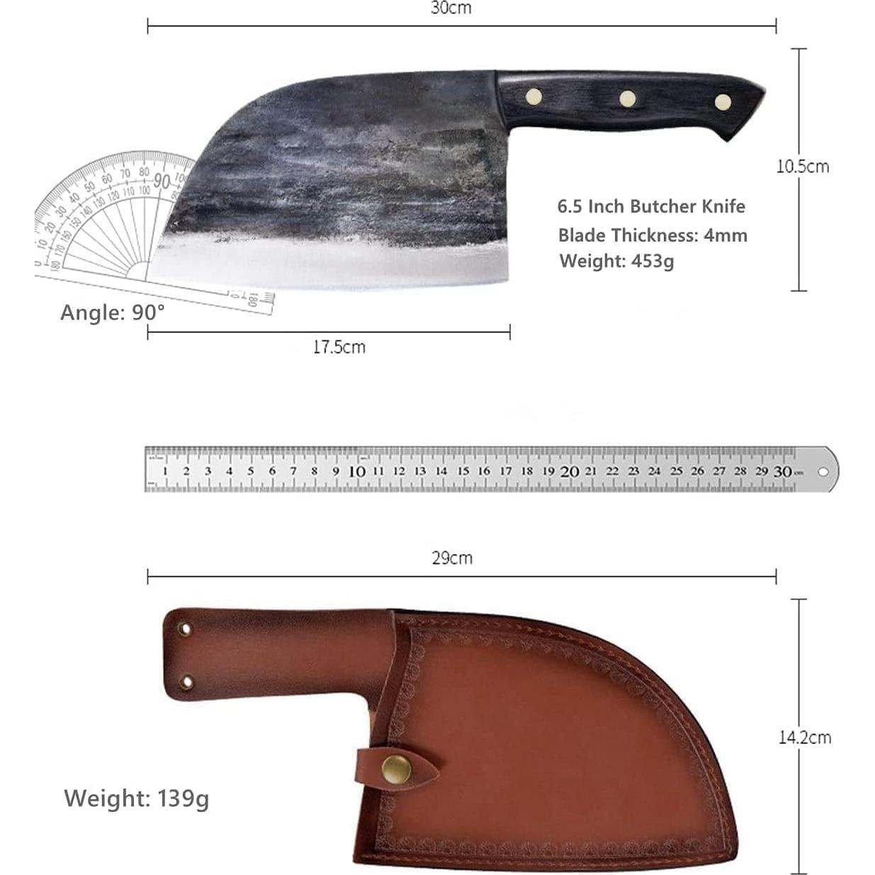 Cuchillo de Chef Freelander 29 cm Acero Alto Carbono Forjado