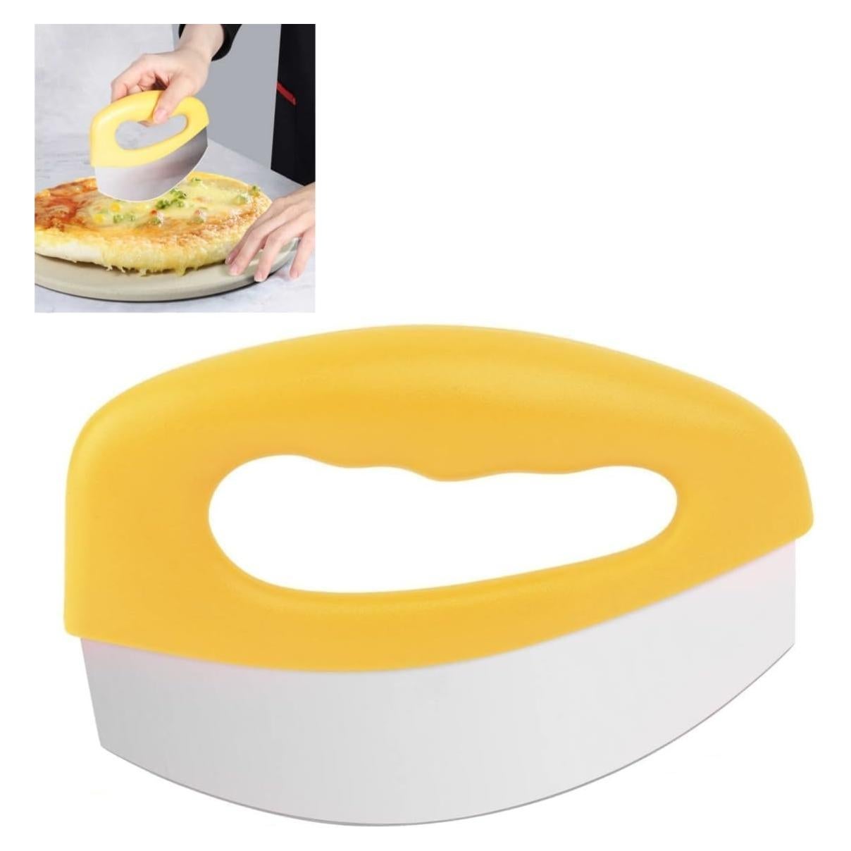 Cortador Mezzaluna Senvasfa Amarillo 15,24 cm Acero Inoxidable