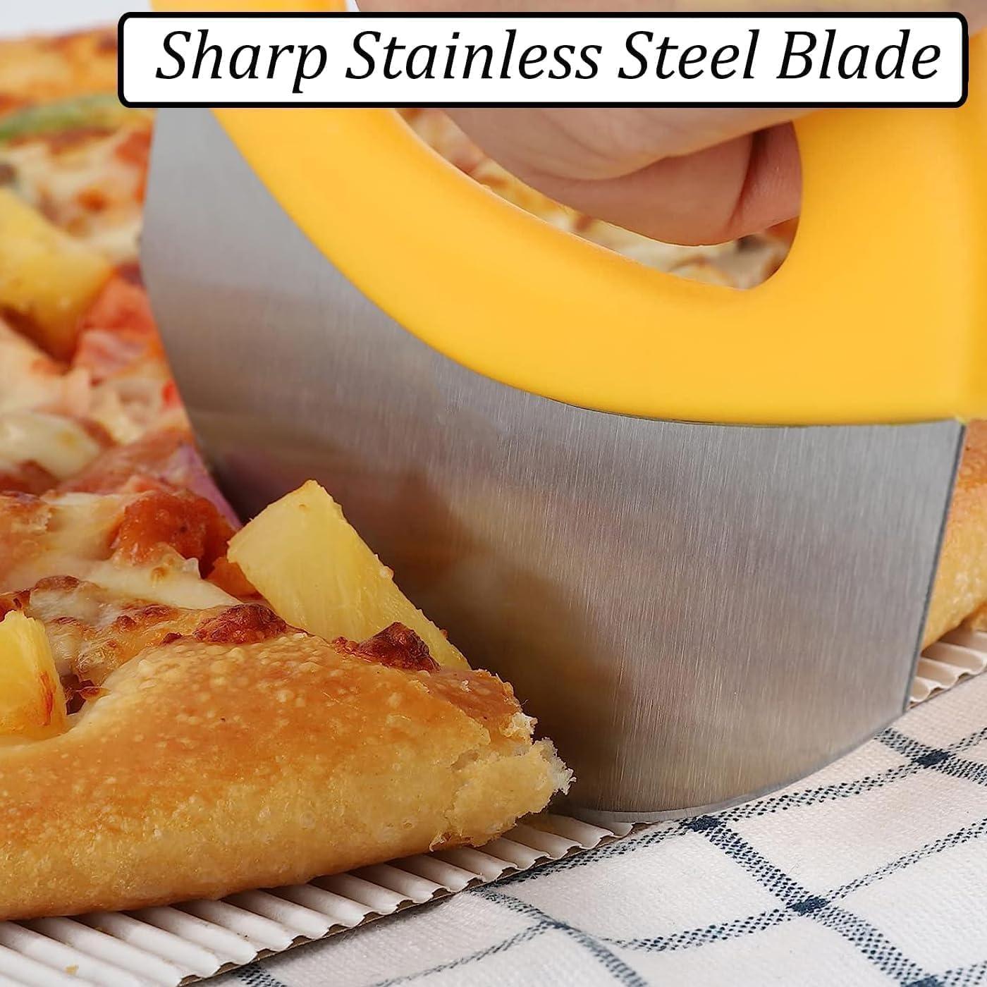 Cortador Mezzaluna Senvasfa Amarillo 15,24 cm Acero Inoxidable