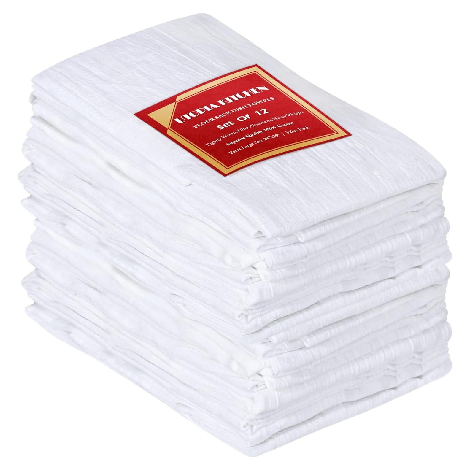 Toallas de Cocina Utopia Kitchen 12 Piezas 71x71 cm Algodón