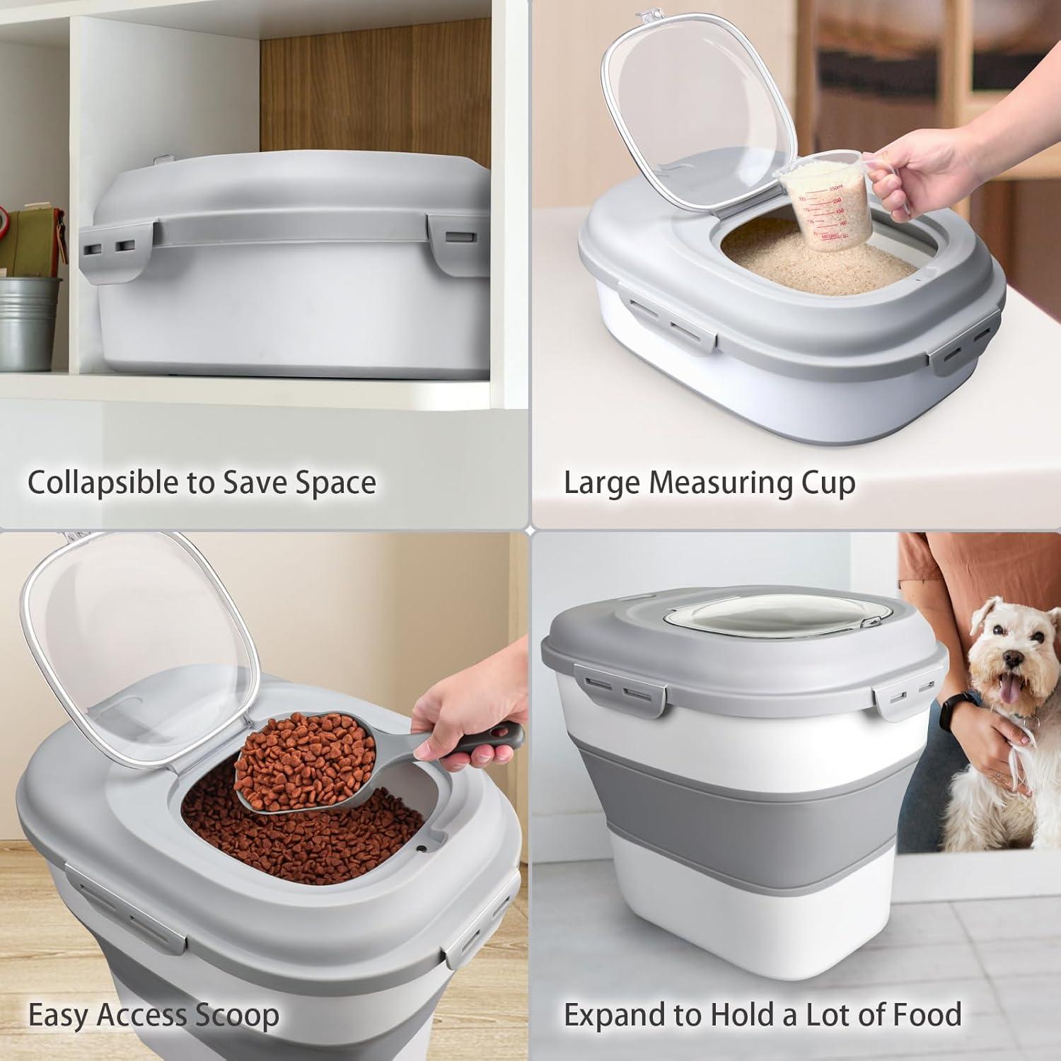 Contenedor de Almacenamiento de Arroz Komzon 22.68kg Plegable