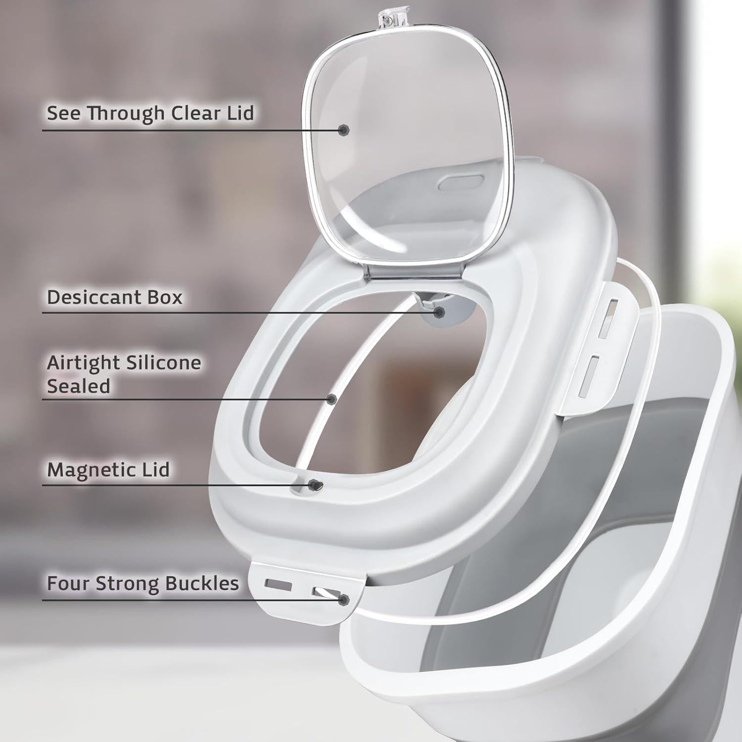 Contenedor de Almacenamiento de Arroz Komzon 22.68kg Plegable