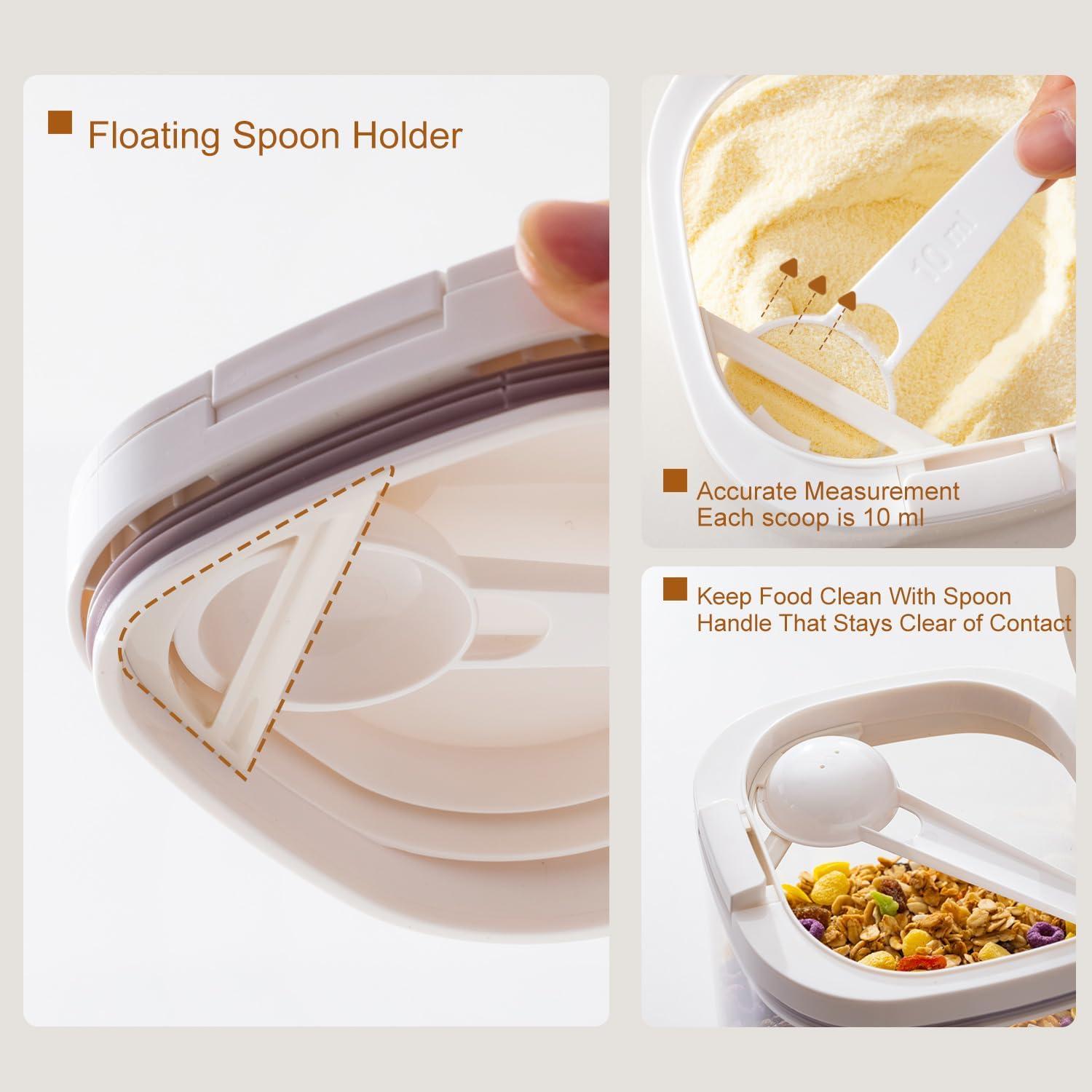 Contenedor de Almacenamiento de Cereal LMK 1.7L Blanco