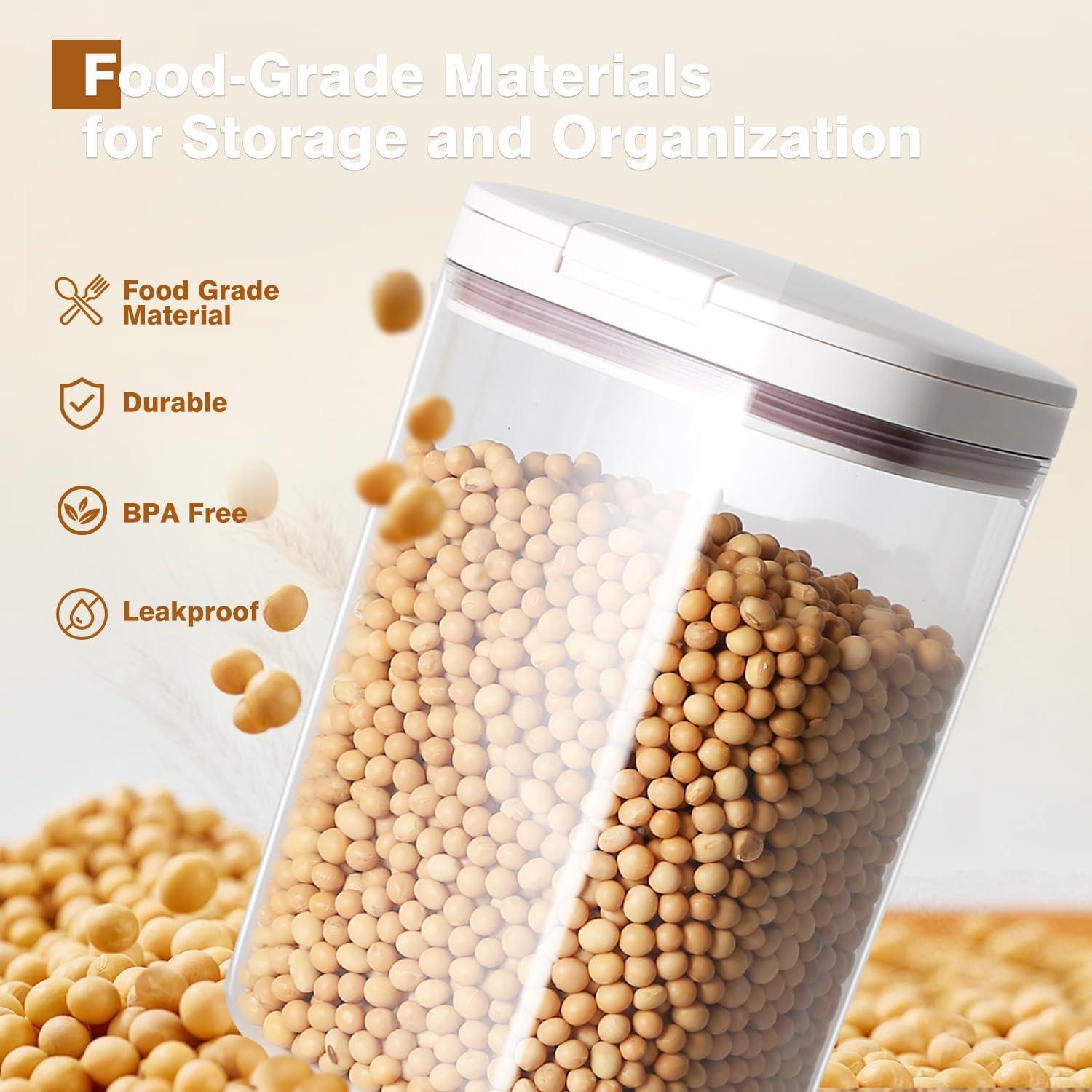 Contenedor de Almacenamiento de Cereal LMK 1.7L Blanco