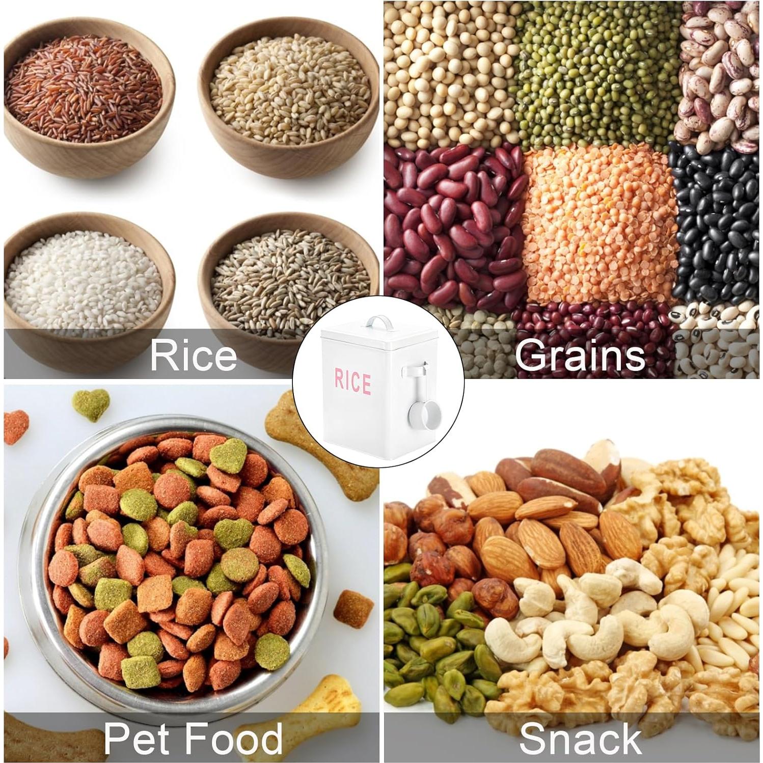 Contenedor de Almacenamiento de Alimentos YOUEON 4,54 kg Blanco