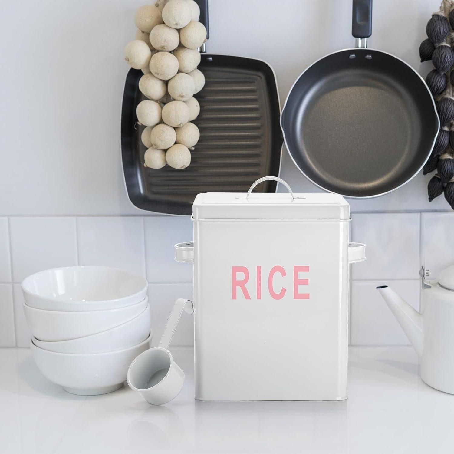 Contenedor de Almacenamiento de Alimentos YOUEON 4,54 kg Blanco