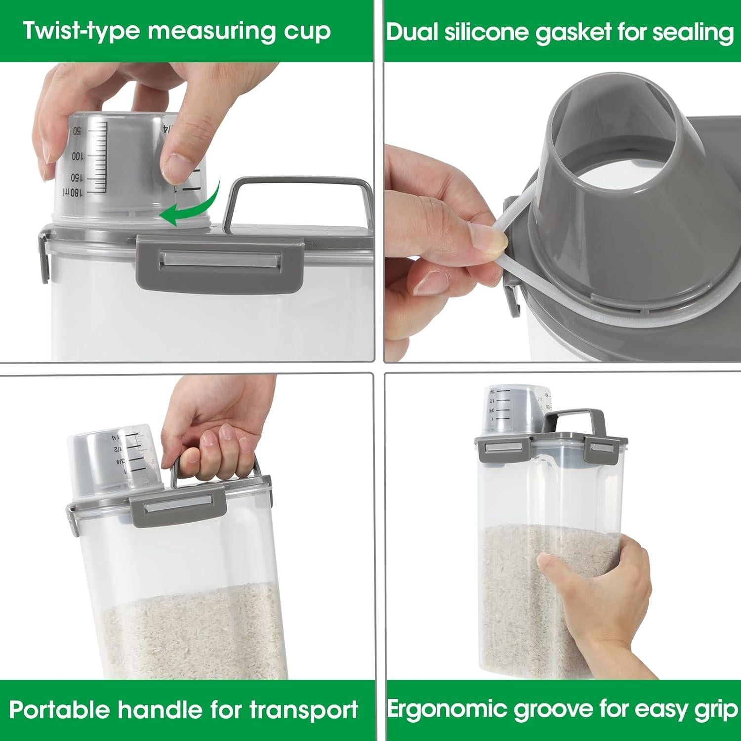 Contenedor de Almacenamiento de Alimentos TBMax 2 Pcs 2,27 kg