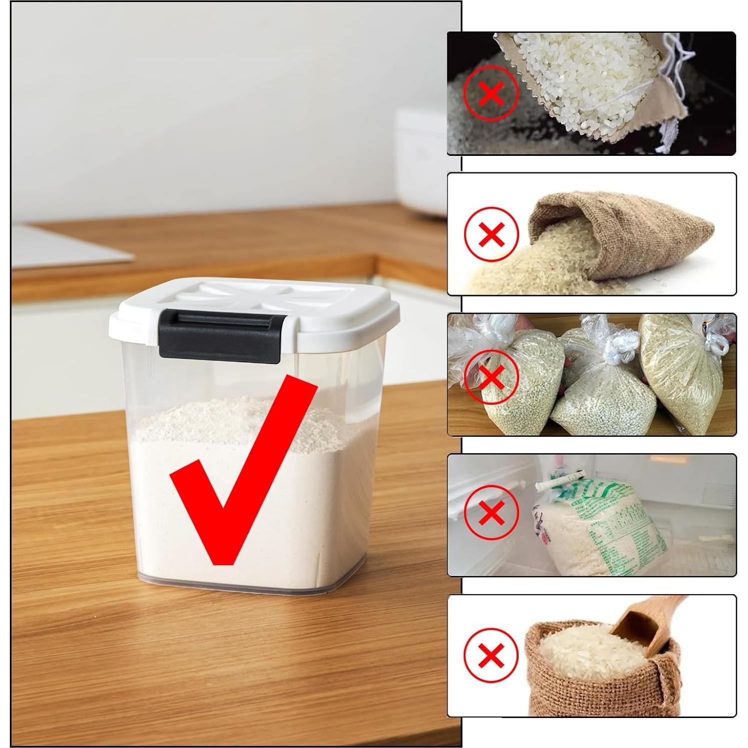 Dispensador de Arroz LivLab 25KG Contenedor Alimentos