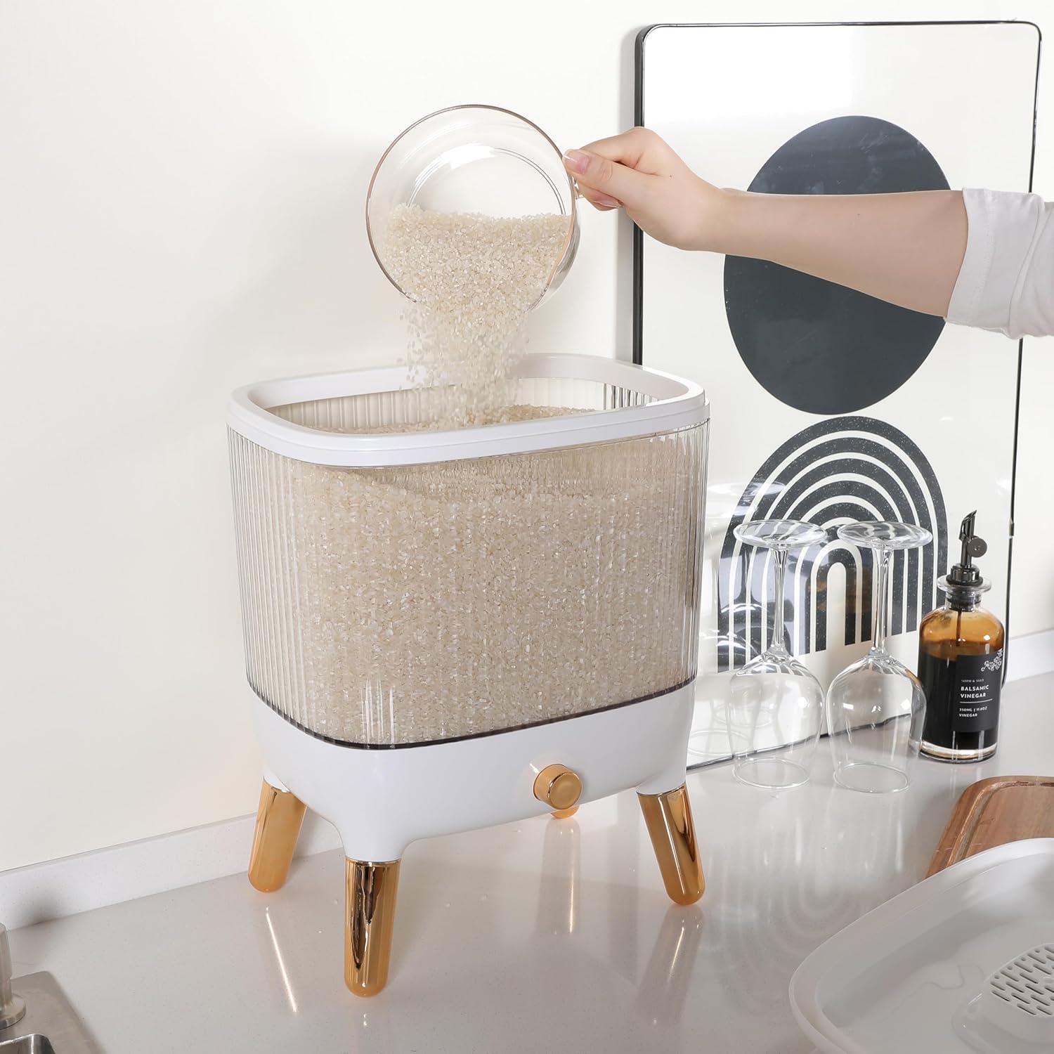 Dispensador de Arroz 11,34 kg MARY - Almacenamiento Organizado