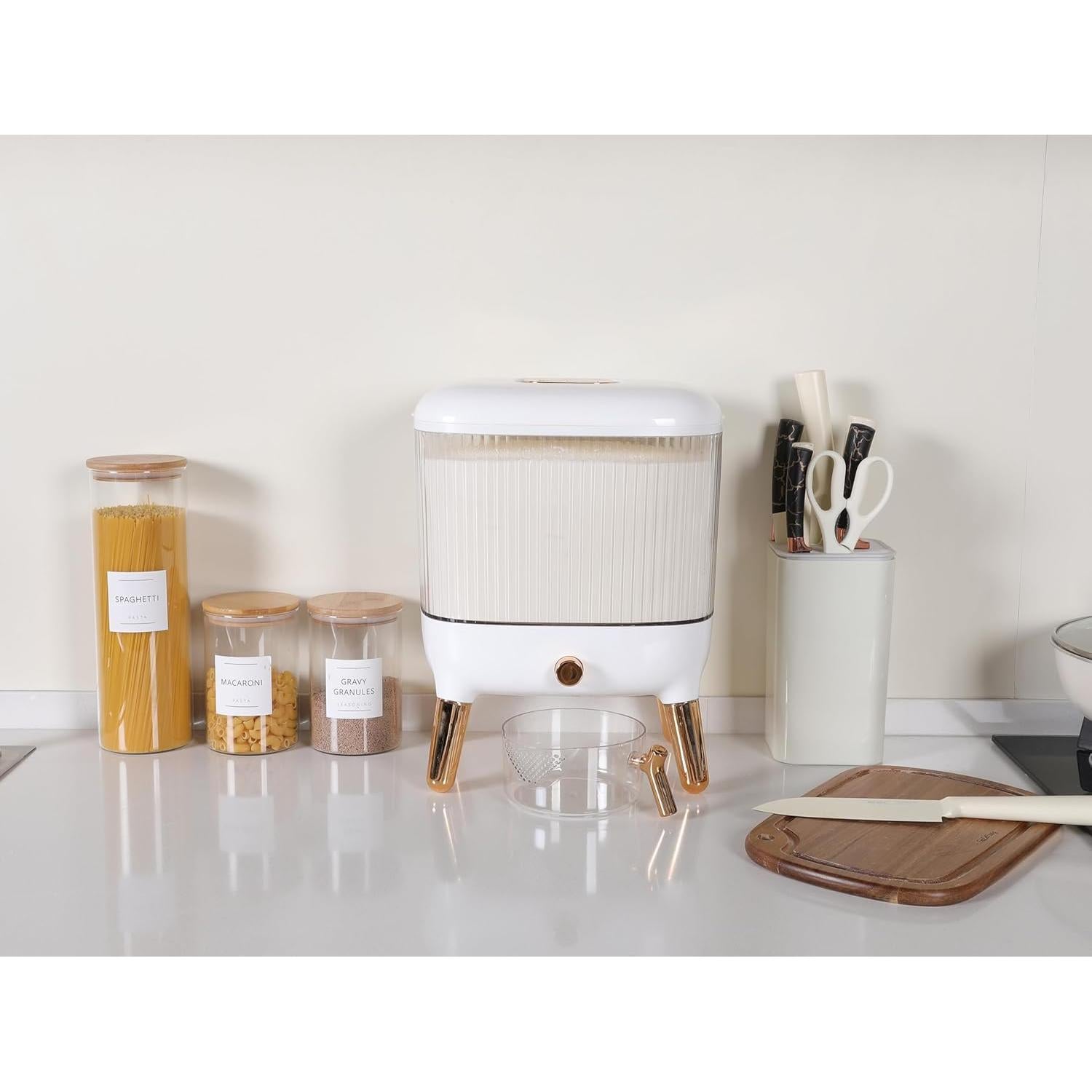 Dispensador de Arroz 11,34 kg MARY - Almacenamiento Organizado