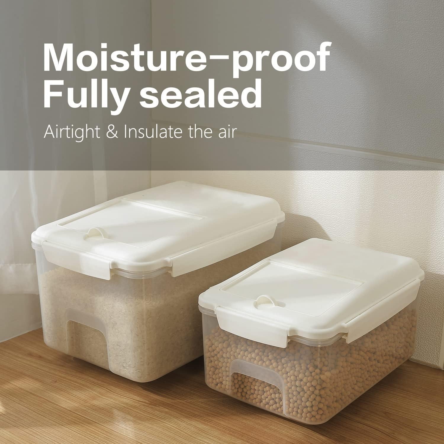 Contenedor de Almacenamiento de Arroz 5 L con Taza Medidora LivLab