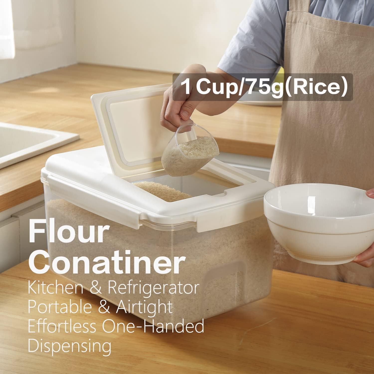 Contenedor de Almacenamiento de Arroz 5 L con Taza Medidora LivLab