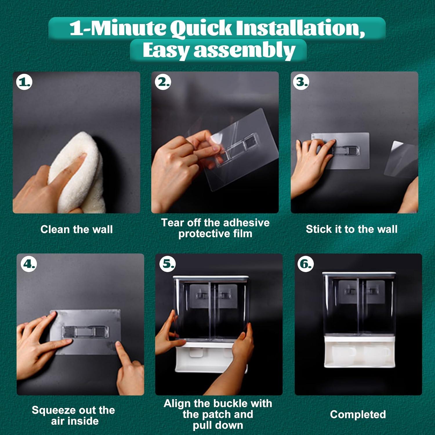 Dispensador de detergente HHLUPUP 3L montado en pared