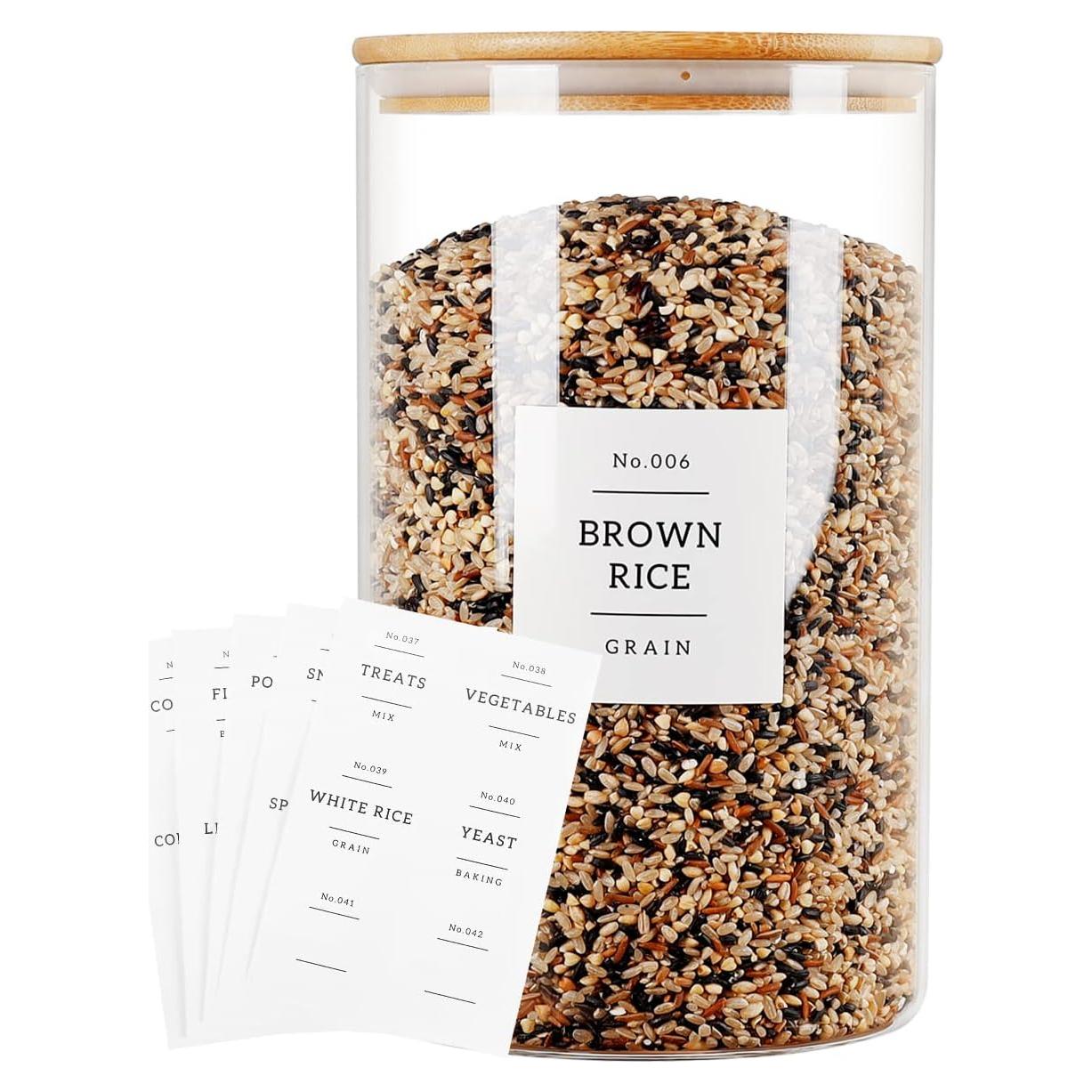 Tarro de Almacenamiento de Vidrio 3.79L Mujin Hermético