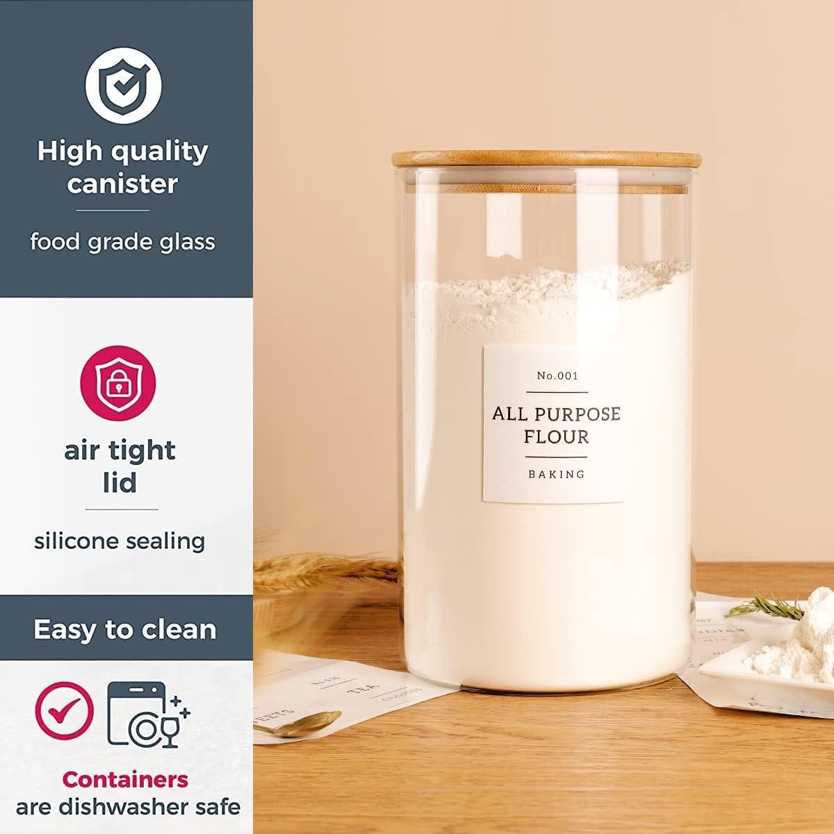 Tarro de Almacenamiento de Vidrio 3.79L Mujin Hermético