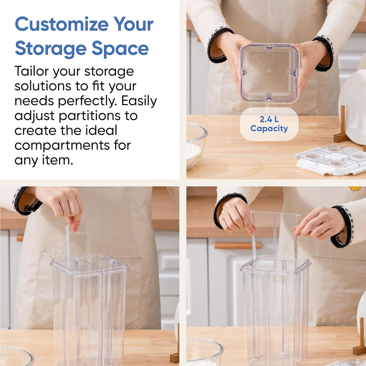 Contenedores de Almacenamiento Herméticos Chef's Path 2.4L - 2 Piezas