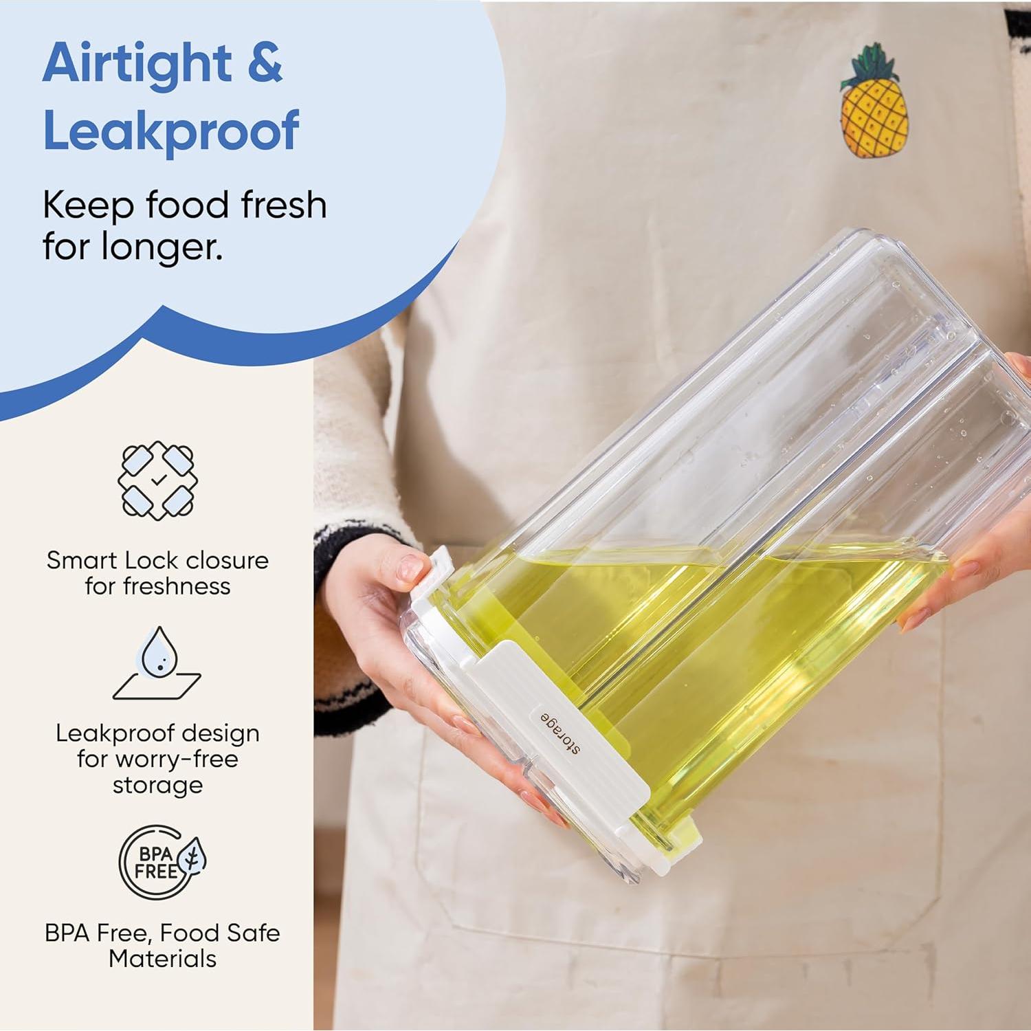 Contenedores de Almacenamiento Herméticos Chef's Path 2.4L - 2 Piezas