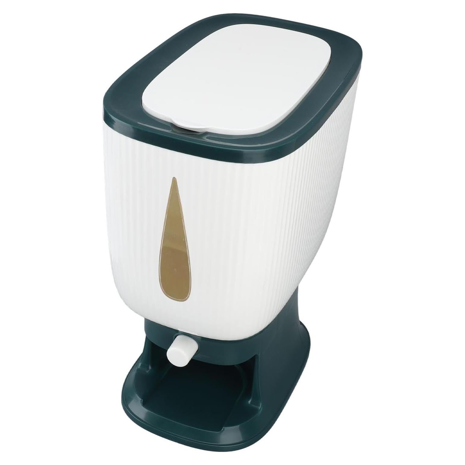 Dispensador de arroz 10 kg Fosa con taza medidora Verde