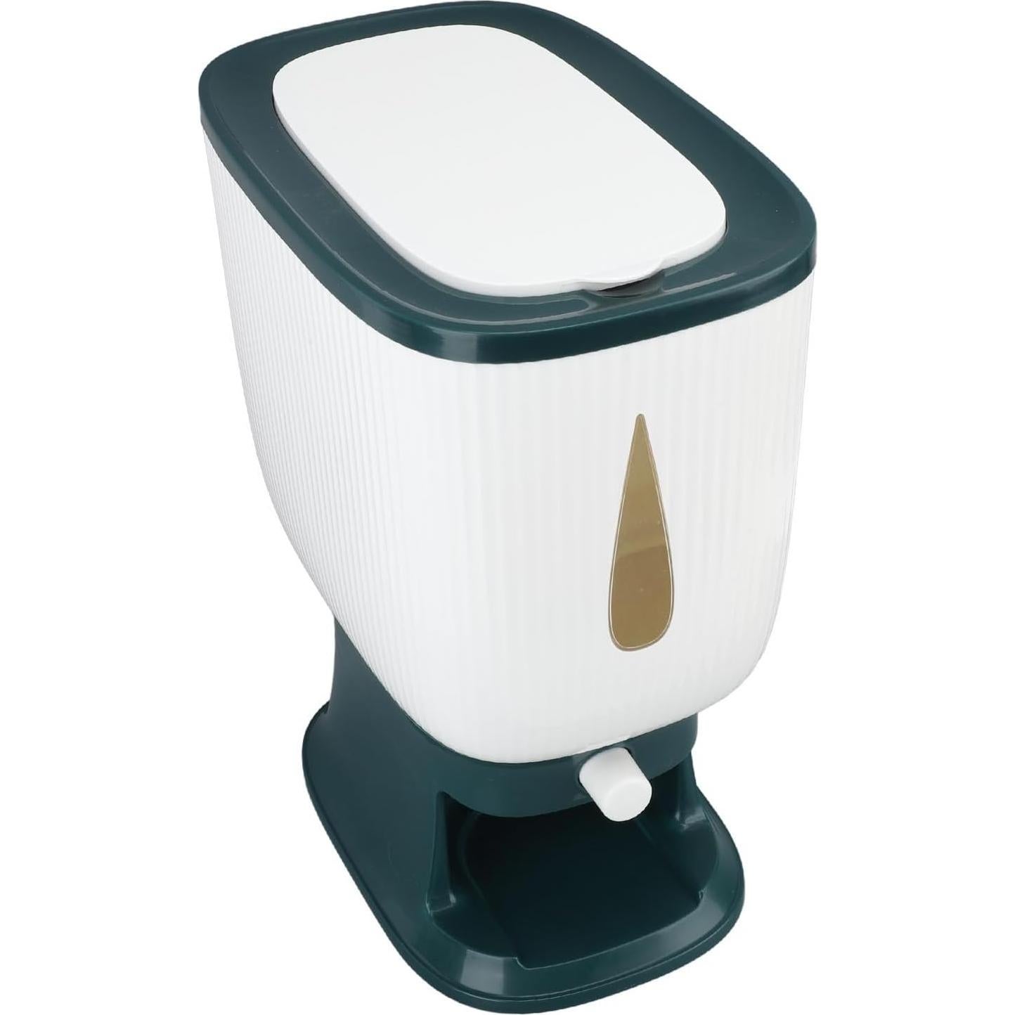 Dispensador de arroz 10 kg Fosa con taza medidora Verde