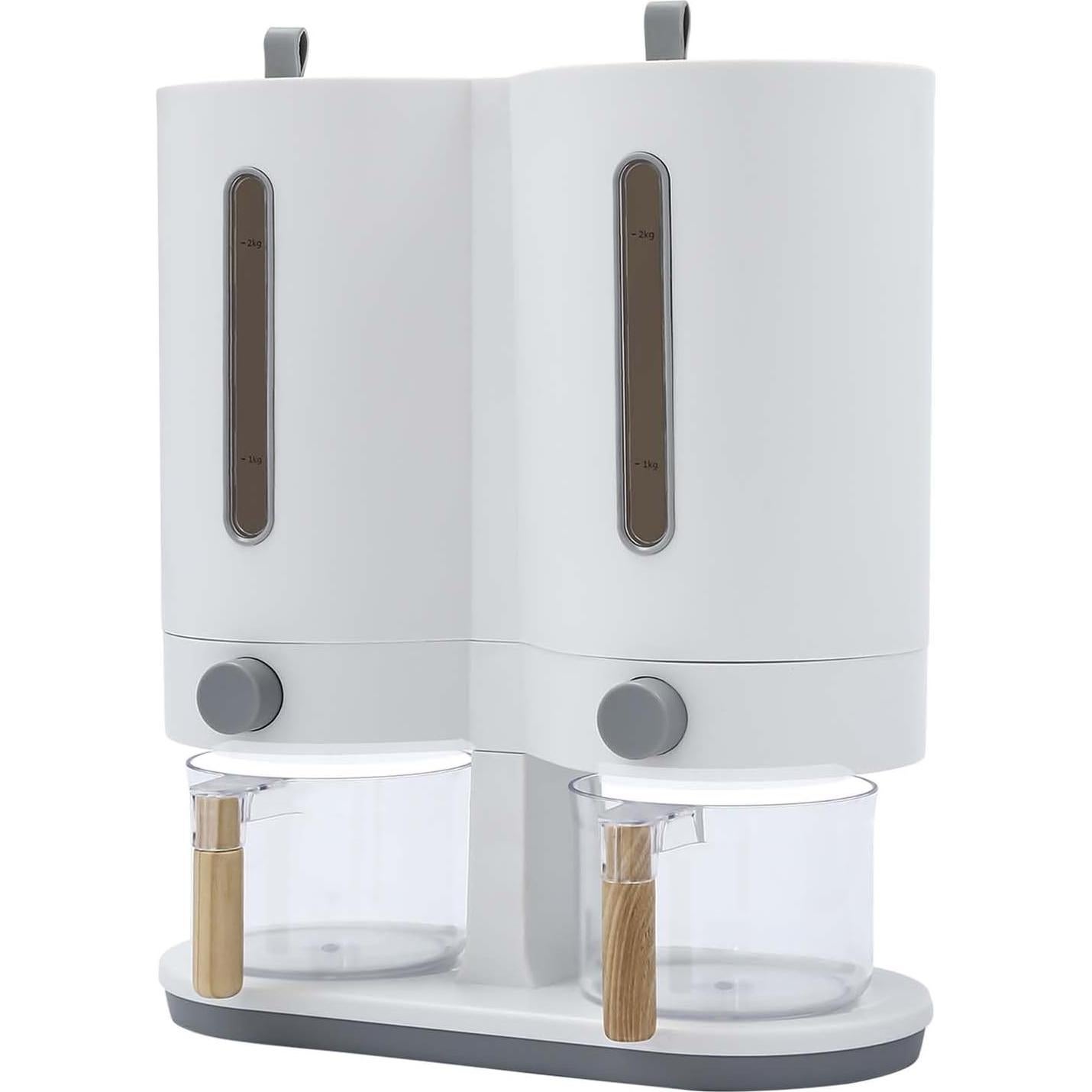 Dispensador de Arroz Dual Xuthusman 5 kg con 2 Tazas Medidoras