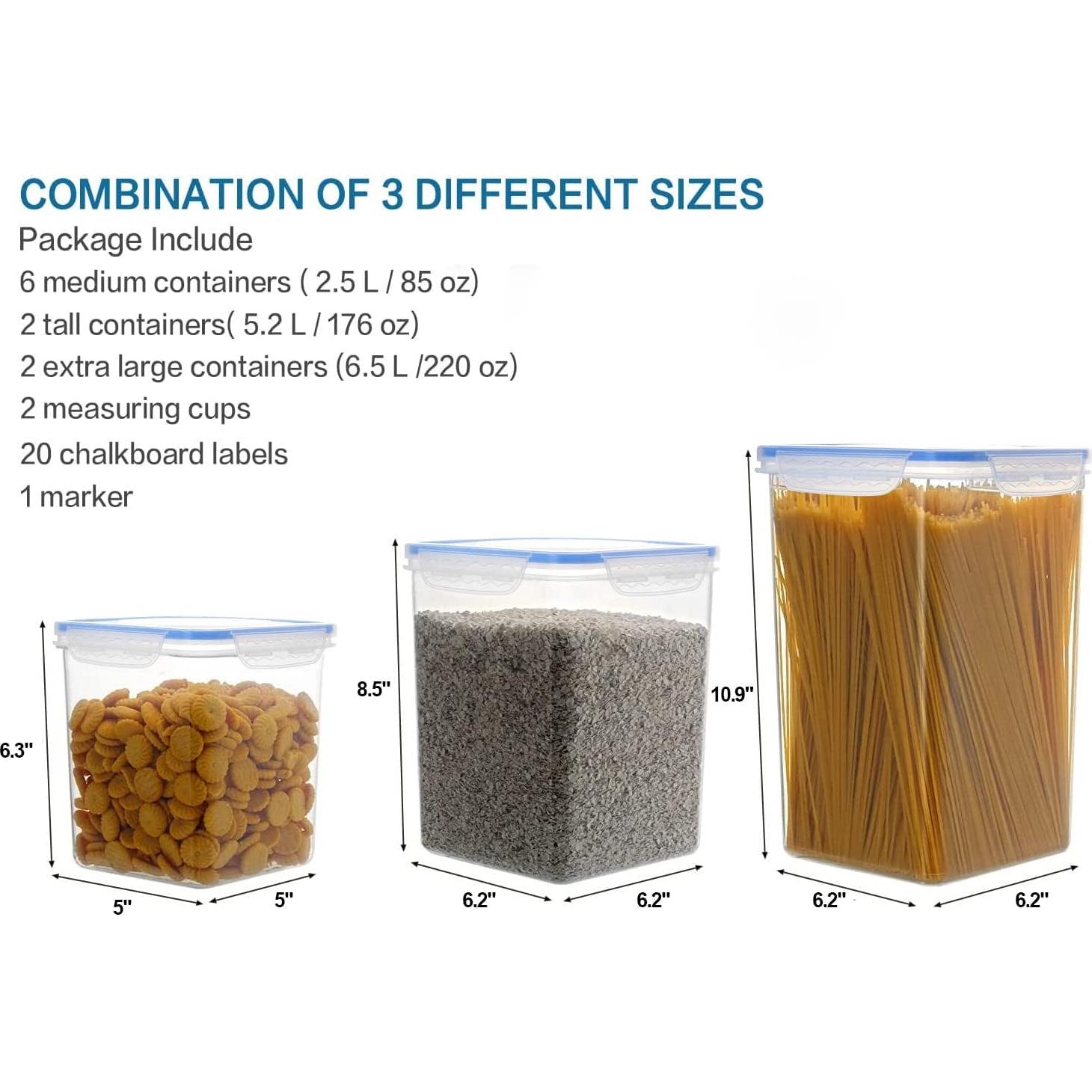 Contenedores de Almacenamiento Herméticos VERONES 10 Piezas
