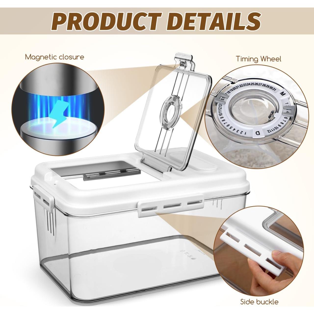 Contenedor de Almacenamiento de Alimentos Alipis 32x22x17cm