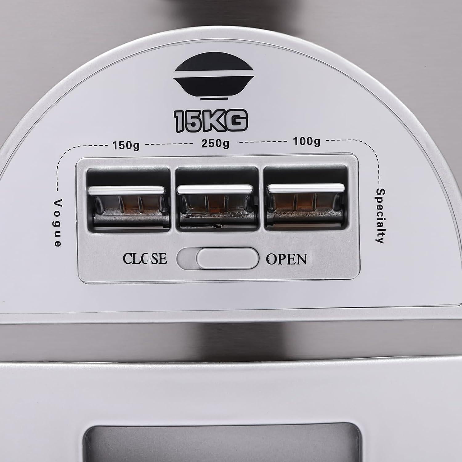 Dispensador de Arroz Acero Inoxidable 14,97 kg con Sellado