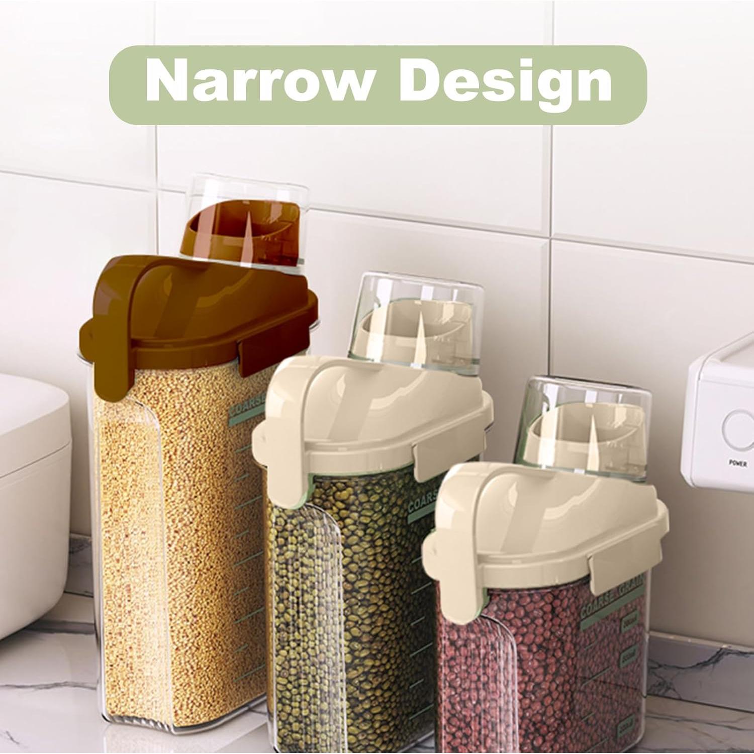 Juego 3 Contenedores Almacenamiento Alimentos LANGMINGDE 2500ml