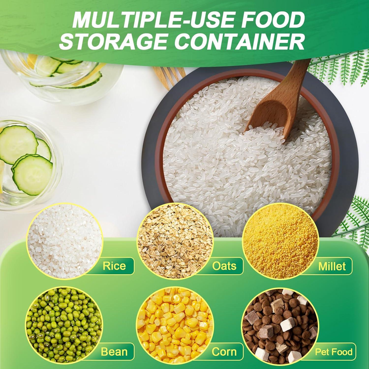 Dispensador de Arroz Cerámica 15 Kg QXYXSM - Organizador Cocina