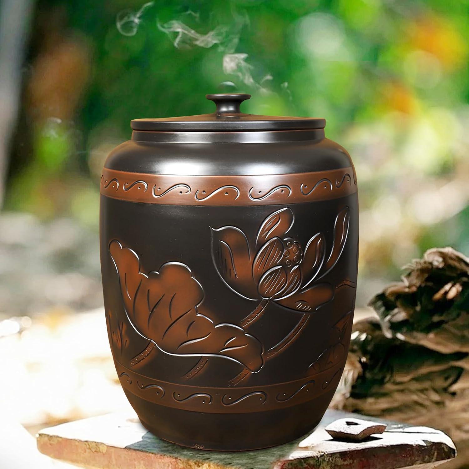 Dispensador de Arroz Cerámica 15 Kg QXYXSM - Organizador Cocina