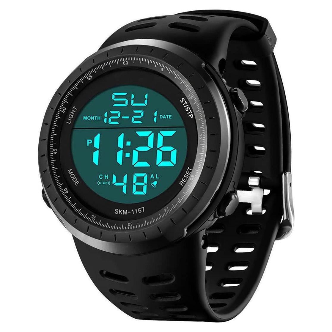 Reloj Digital LYMFHCH Hombre Militar LED Impermeable 50M