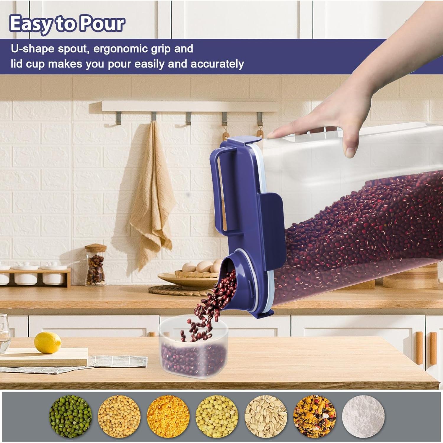 Contenedor de Almacenamiento de Arroz Komzon 4,54 kg Hermético