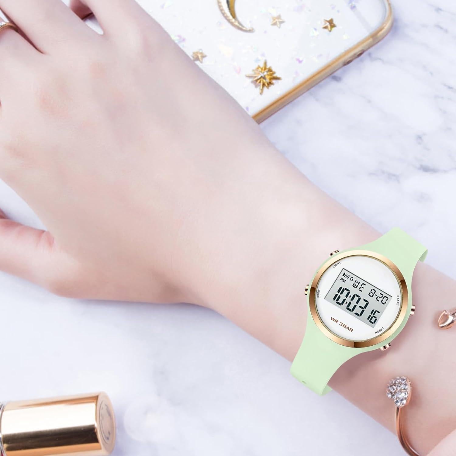 Reloj Deportivo XCZAP Digital Mujer Resistente al Agua 30M