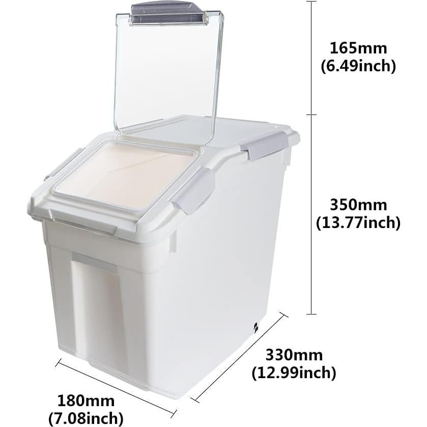 Contenedor de Almacenamiento Saim 11,34 kg con Ruedas y Tapa